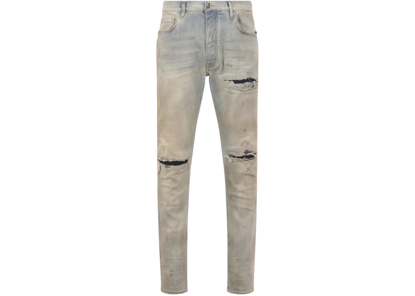 AMIRI Suede Mx1 Jean Perfect Antique Indigo