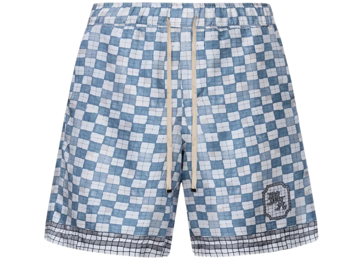 AMIRI Ma Checkered Shorts Steel