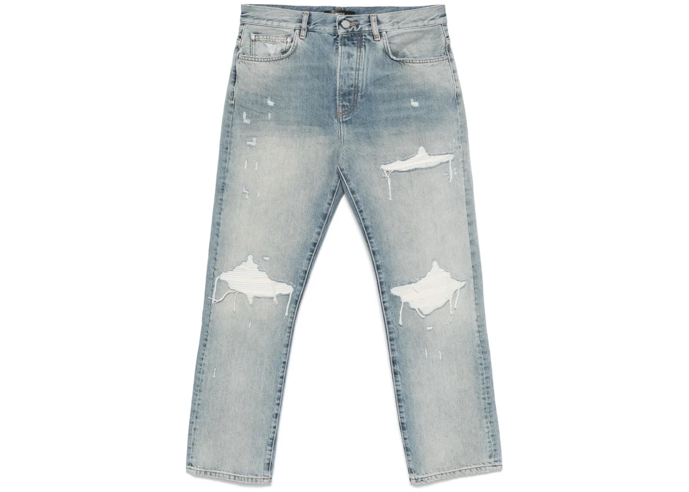 AMIRI Suede Straight Mx1 Jeans Antique Indigo