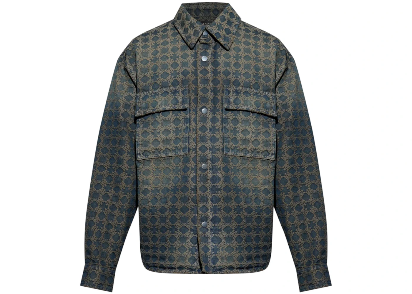 AMIRI Ma Quad Jacquard Overshirt Midnight Indigo
