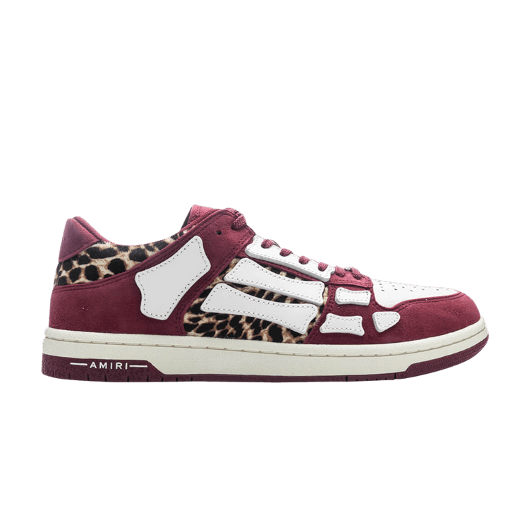 Amiri Skel Top Low 'Burgundy Leopard'