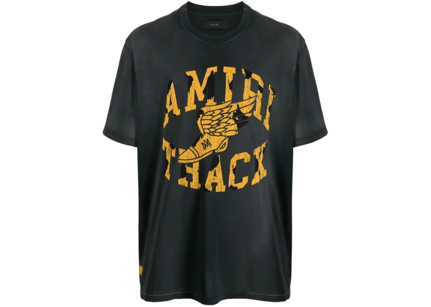 AMIRI Track Tee Faded Black