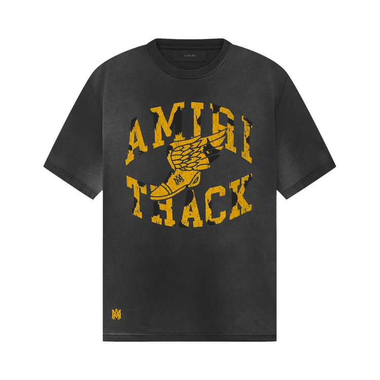 Amiri Track T-Shirt 'Faded Black'