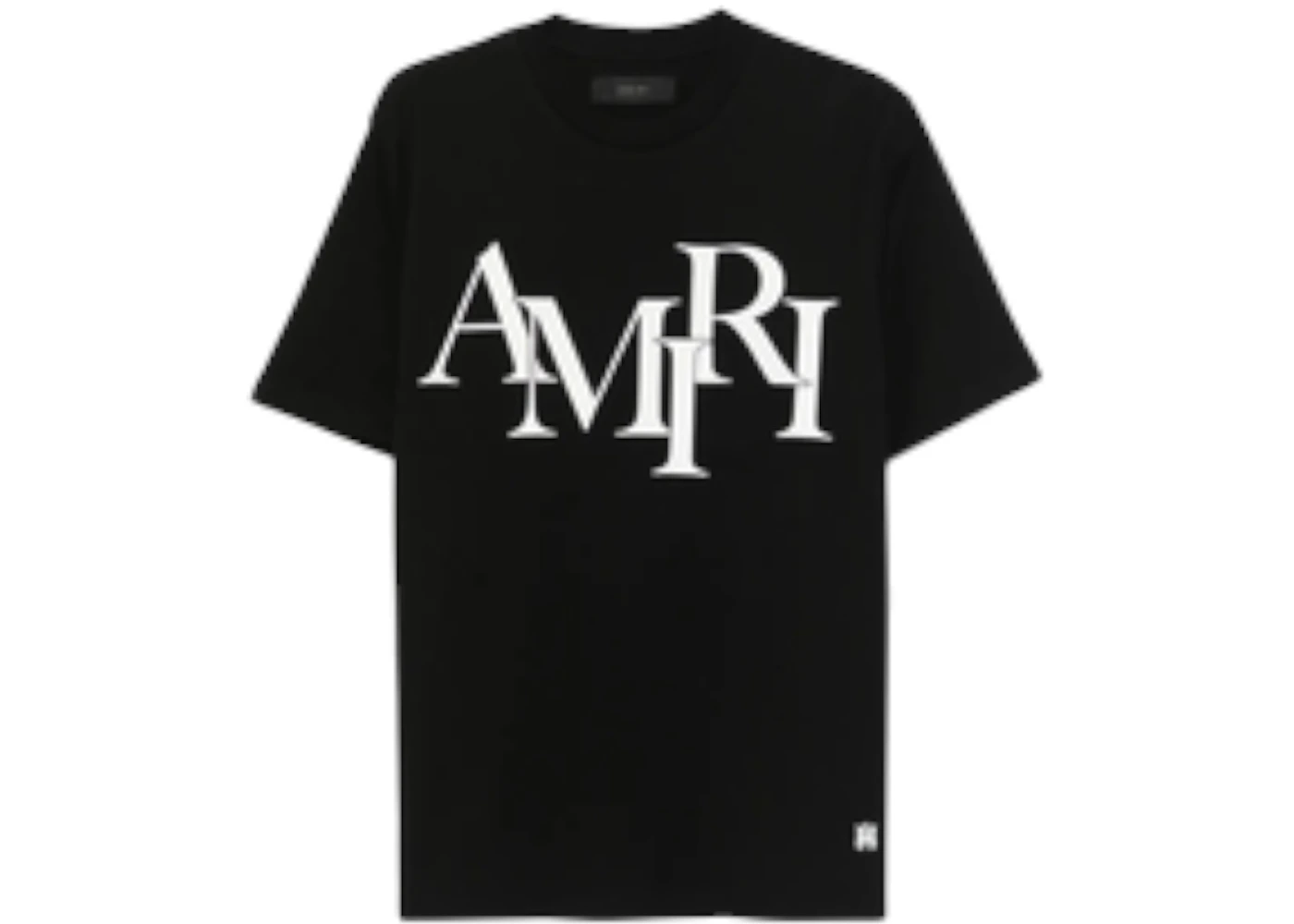 AMIRI Staggered Logo T-shirt Black