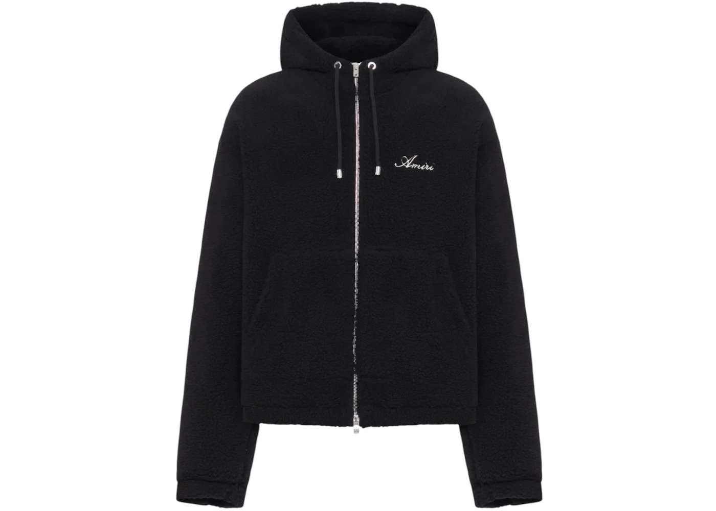 AMIRI Bones Fleece Zip Hoodie Black
