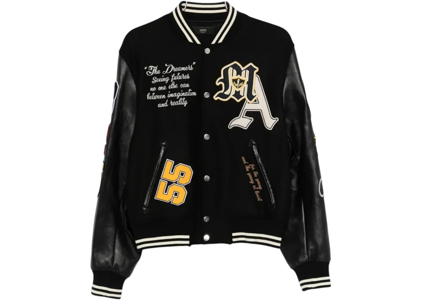 AMIRI Varsity Patch Jacket Black