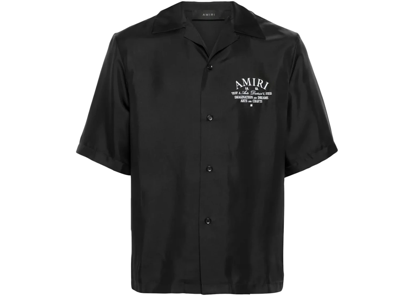 AMIRI Arts District Bowling Shirt Black