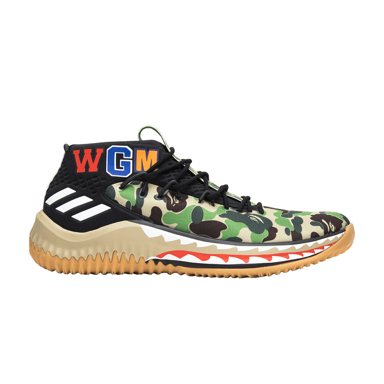 A Bathing Ape x adidas Dame 4 'Green Camo'