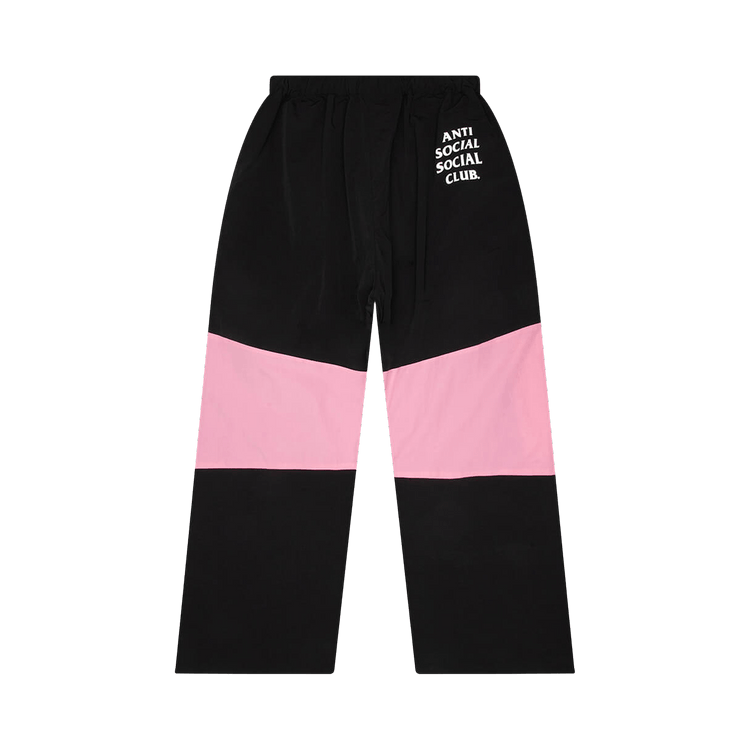 Anti Social Social Club Track Pants 'Black/Pink'