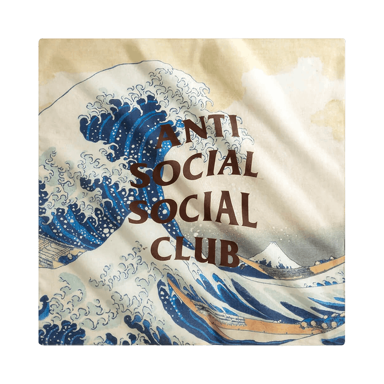 Anti Social Social Club Tonkatsu' The Great Wave Bandana 'Multicolor'