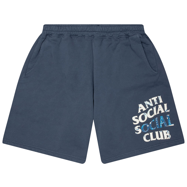 Anti Social Social Club Tonkatsu' Boro Wave Shorts 'Indigo'