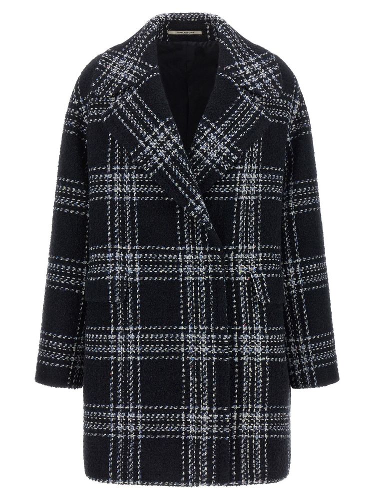 Tagliatore Astrid Oversized Check Coat