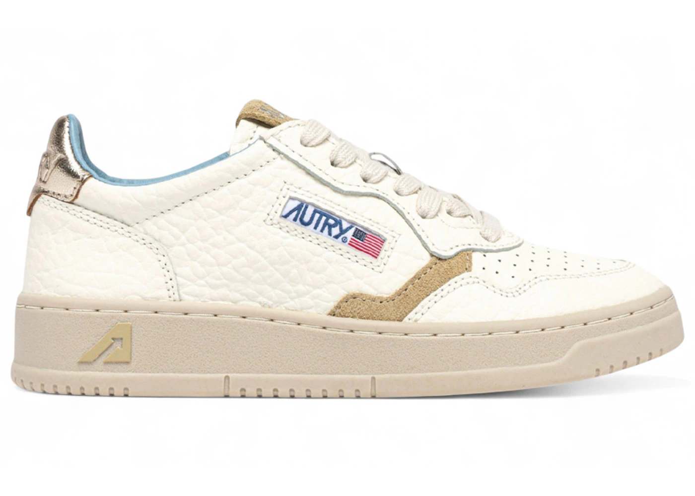 Autry Medalist Low Platinum Leather Soft Sponge (Women's)