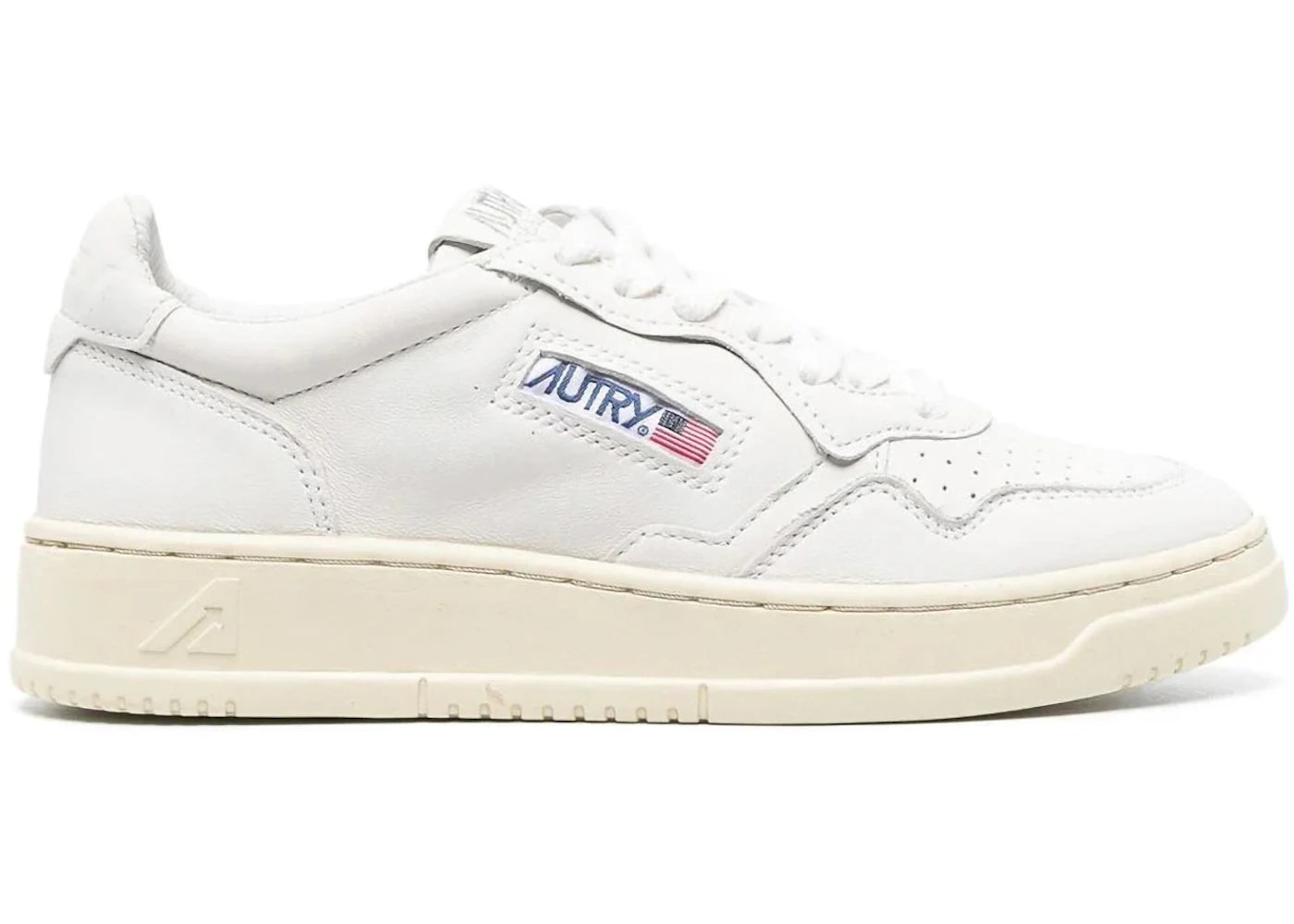Autry Medalist Leather Low White Nappa (Women's)