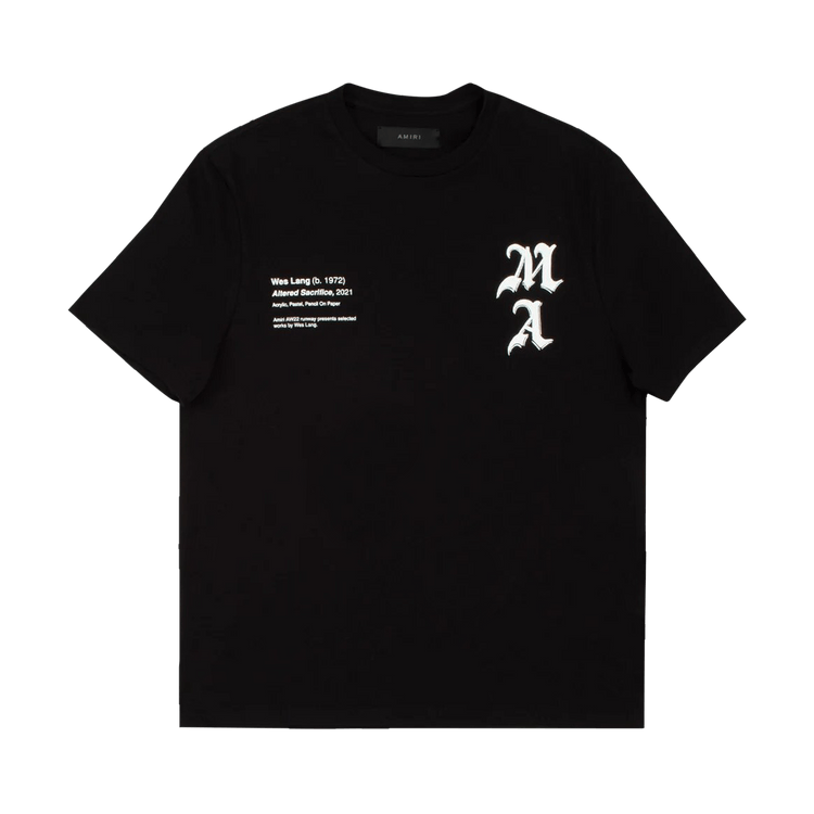 Amiri Wes Lang Checker Skull Tee 'Black'