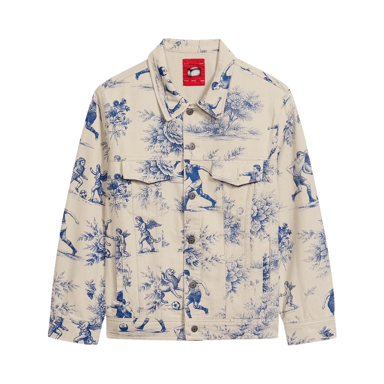 KidSuper Toile De Jouy Denim Jacket 'Cream'
