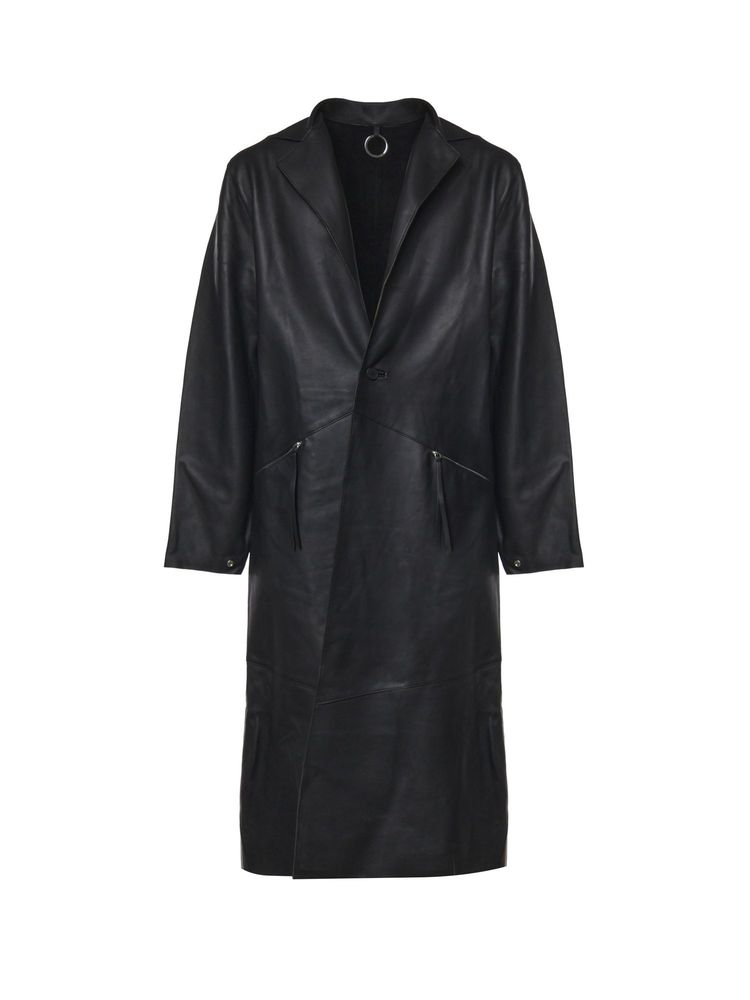 Heliot Emil Zip Detail Long Coat