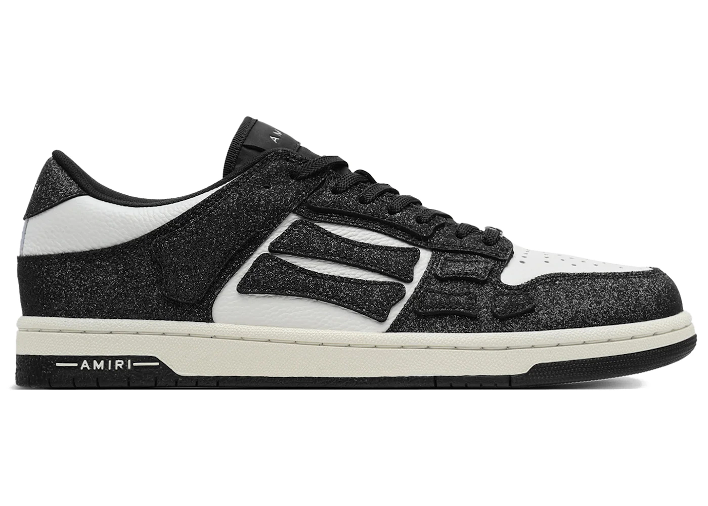 AMIRI Skel Top Low Shimmer Black White (Women's)