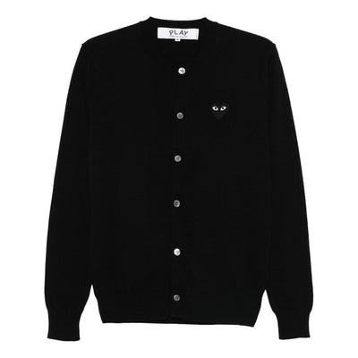 (WMNS) COMME des GARCONS PLAY FW25 Black Heart Cardigan 'Black'