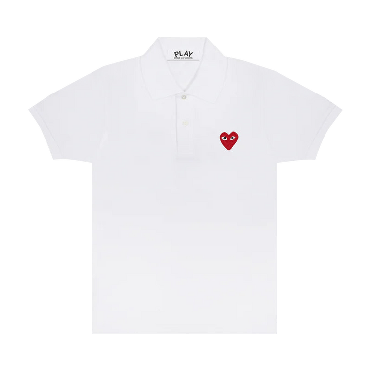 Comme des Garçons PLAY Red Emblem T-Shirt 'White'