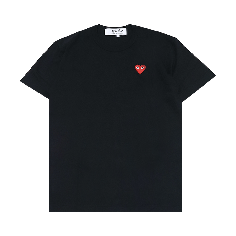 Comme des Garçons PLAY Heart Emblem T-Shirt 'Black'
