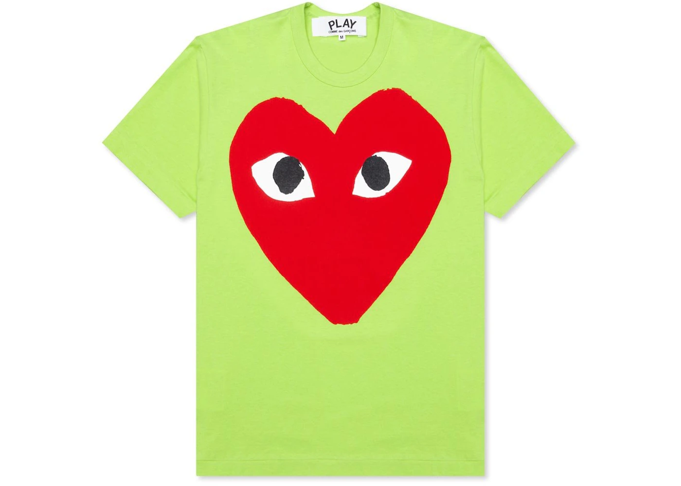 Comme des Garcons Play Pastelle Red Heart T-shirt Green