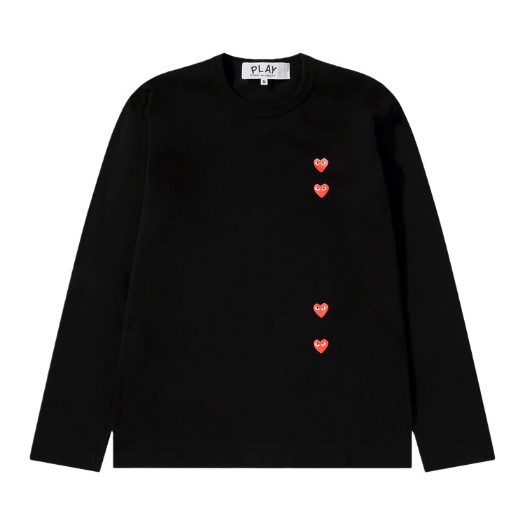 Comme des Garçons PLAY Multi Heart Long-Sleeve 'Black/Red'