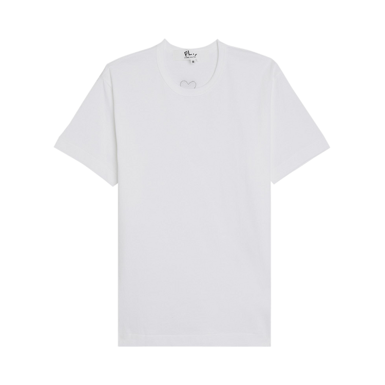 Comme des Garçons PLAY Back Emblem T-Shirt 'White'
