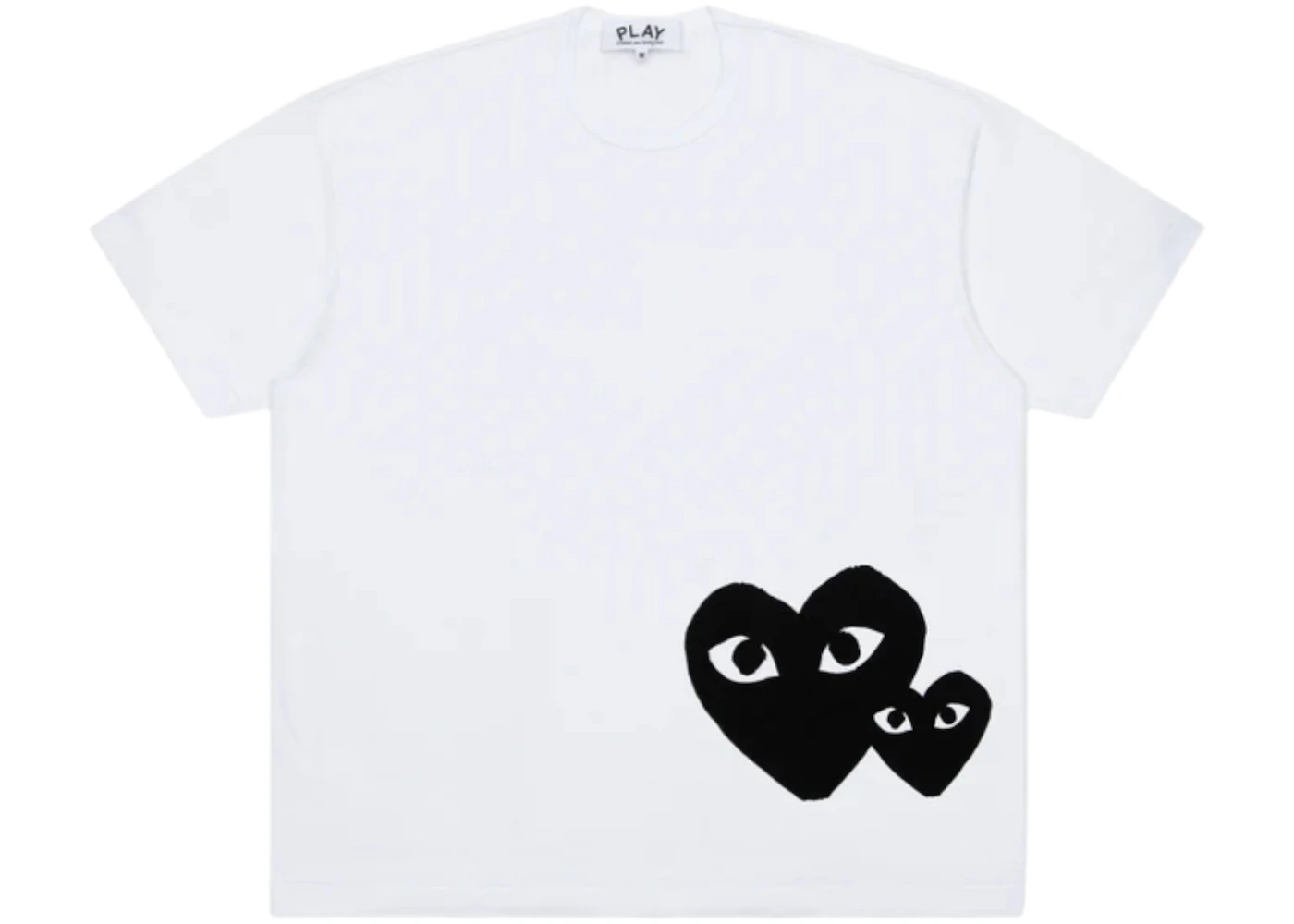 Comme des Garcons PLAY Printed Black Heart Oversized T-shirt White