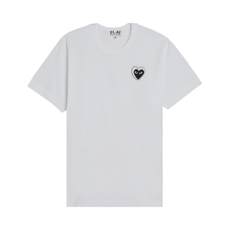 Comme des Garçons PLAY Metalstone Heart T-Shirt 'White/Black'