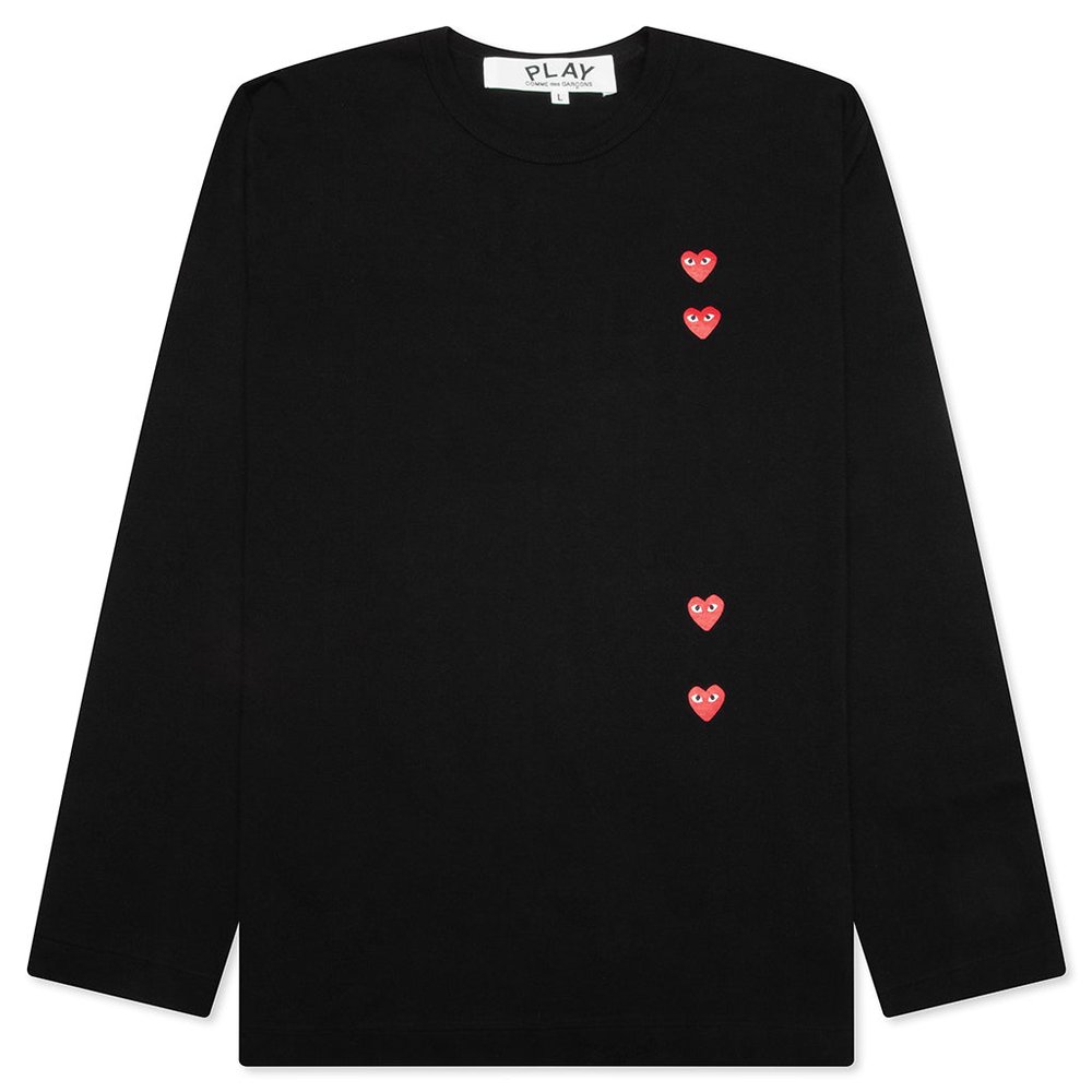 Comme des Garçons Play Kids Logo Printed Crewneck T-Shirt