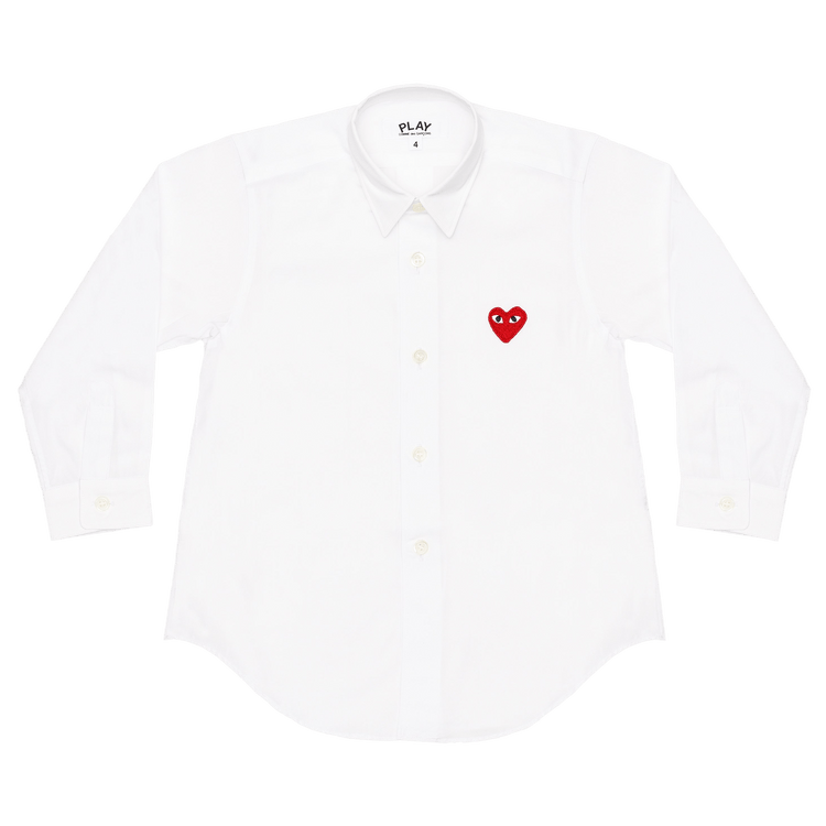 Comme des Garçons PLAY Button Up Shirt 'White'