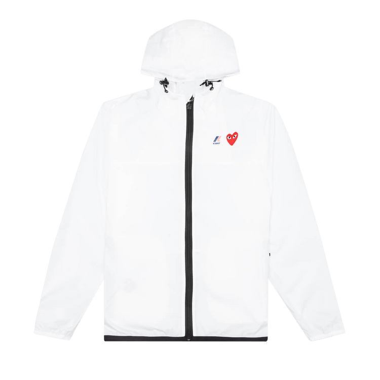 Comme des Garçons PLAY x K Way Full Zip Jacket 'White'