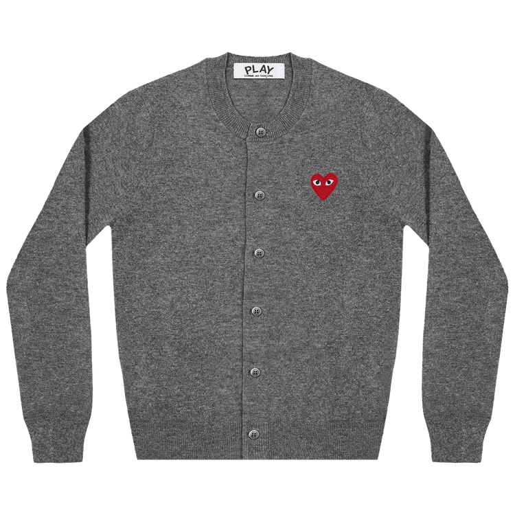 Comme des Garçons PLAY Heart Cardigan 'Grey'