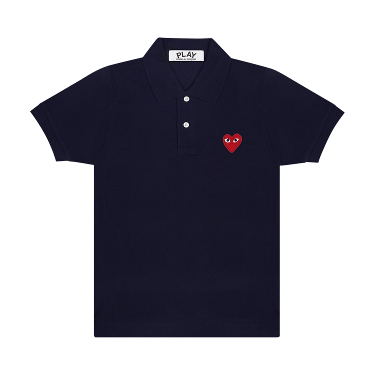 Comme des Garçons PLAY Emblem Polo Tee 'Navy'