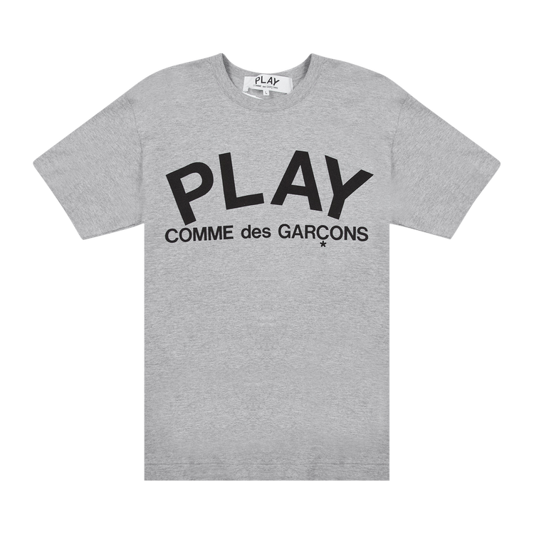Comme des Garçons PLAY Text T-Shirt 'Grey'