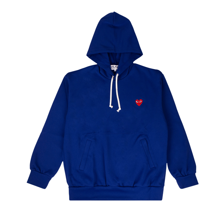 Comme des Garçons PLAY Heart Hooded Sweatshirt 'Blue'