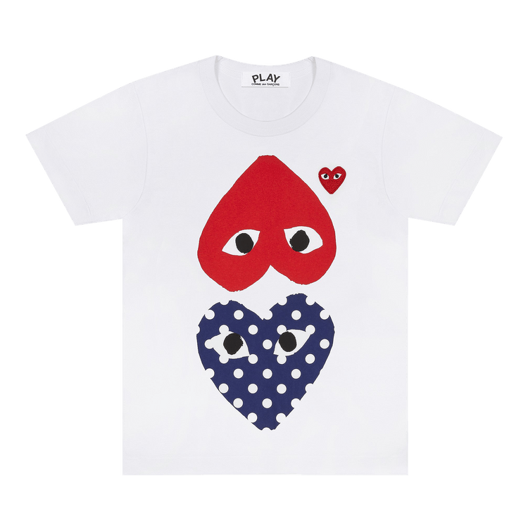 Comme des Garçons PLAY Polka Dot Mirror T-Shirt 'White'