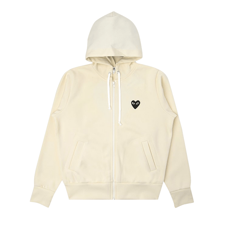 Comme des Garçons PLAY Big Black Heart Hooded Sweatshirt 'Off-White'