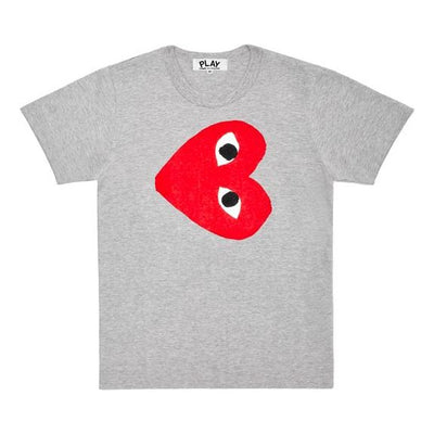 (WMNS) COMME des GARCONS PLAY Side Logo Tee 'Grey'