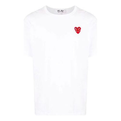 COMME des GARCONS PLAY Basic T-Shirt Red Family Heart 'White'