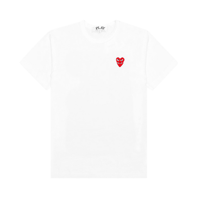 Comme des Garçons PLAY Double Heart T-Shirt 'White'