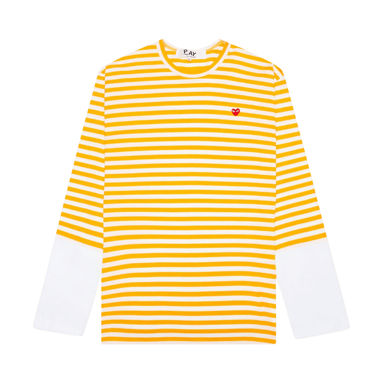 Comme des Garçons PLAY Stripe T-Shirt 'Yellow'
