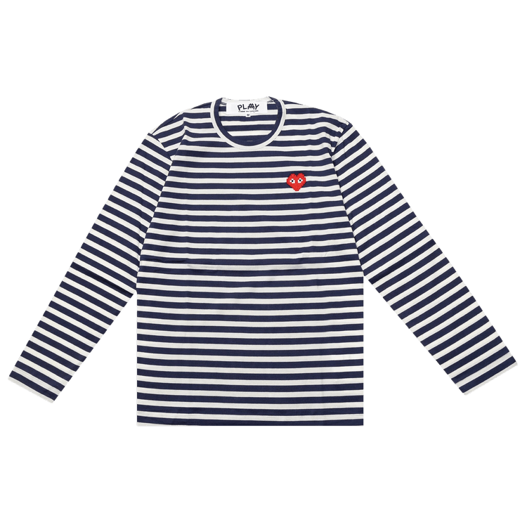 Comme des Garçons PLAY Striped Long-Sleeve T-Shirt 'Navy/White'