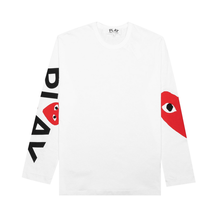 Comme des Garçons PLAY Big Heart Long-Sleeve 'White'
