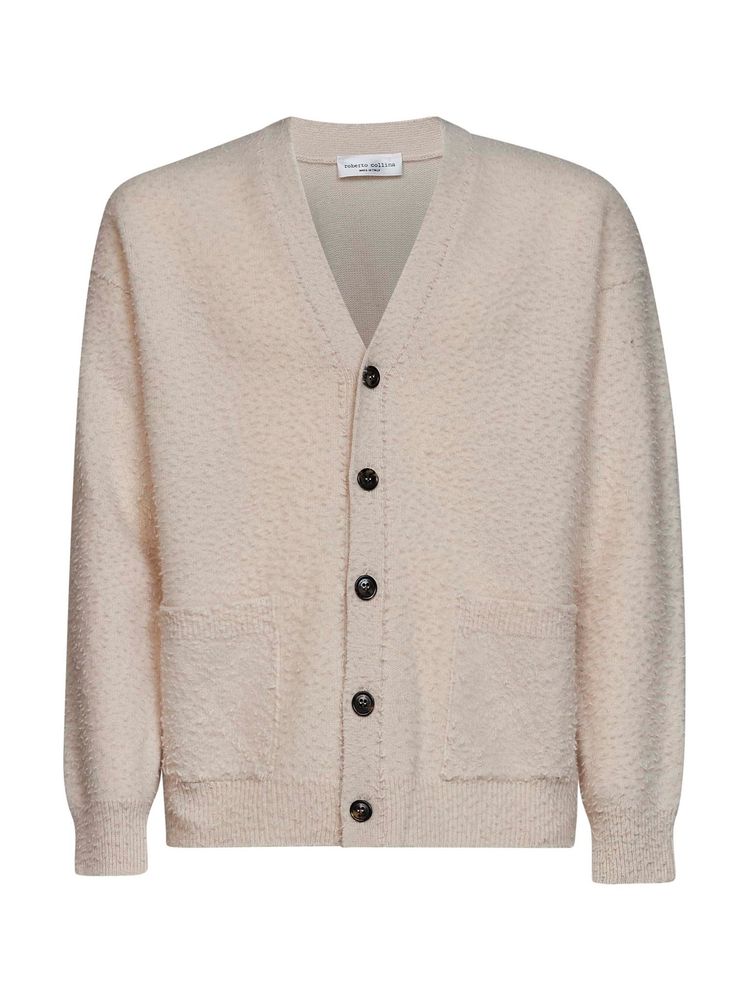 Roberto Collina Textured Button Cardigan