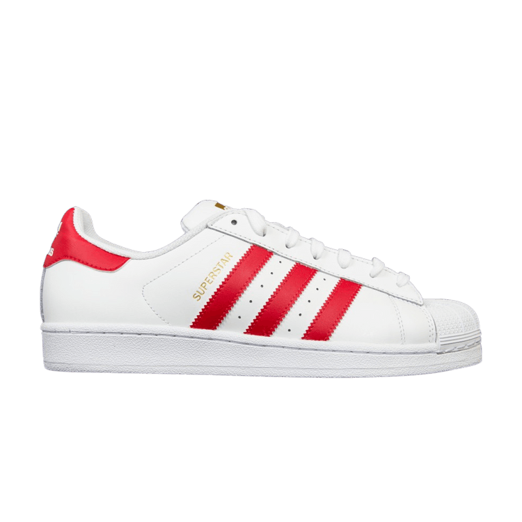 adidas Superstar Foundation 'White Scarlet'