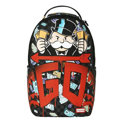 Sprayground x Monopoly Time To Go Backpack 'Black Multicolor'