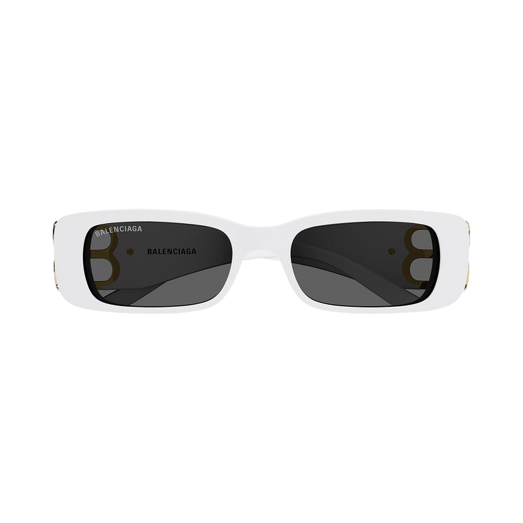 Balenciaga Rectangular Sunglasses 'White/Gold'