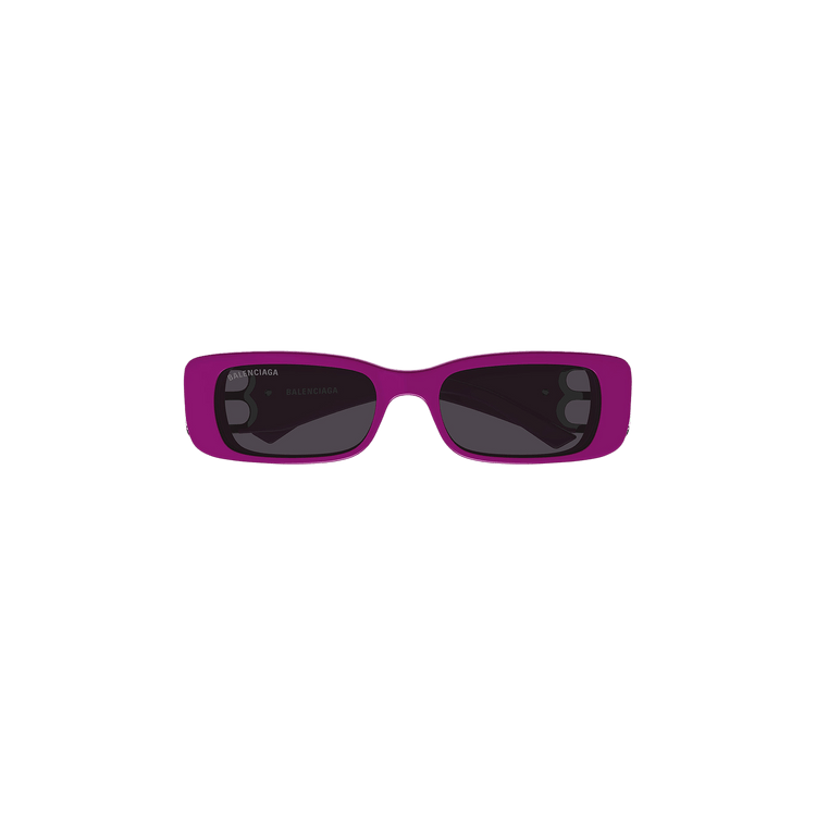 Balenciaga Rectangular Frame Sunglasses 'Fuchsia'